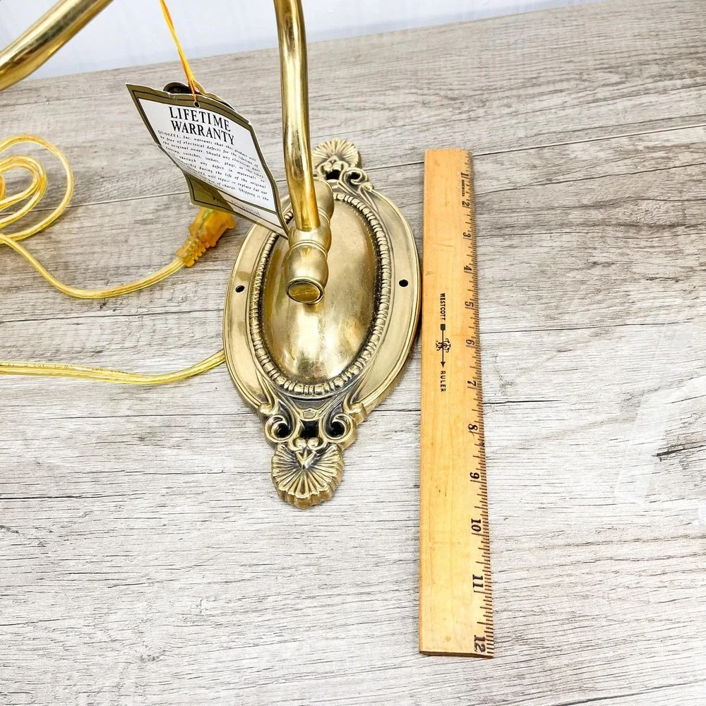 Brass Victorian‎ Wall Light: Gold Swing Arm Lighting